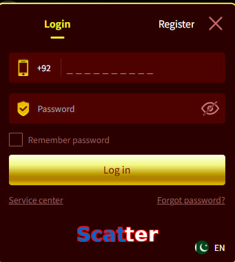 Scatter login preview